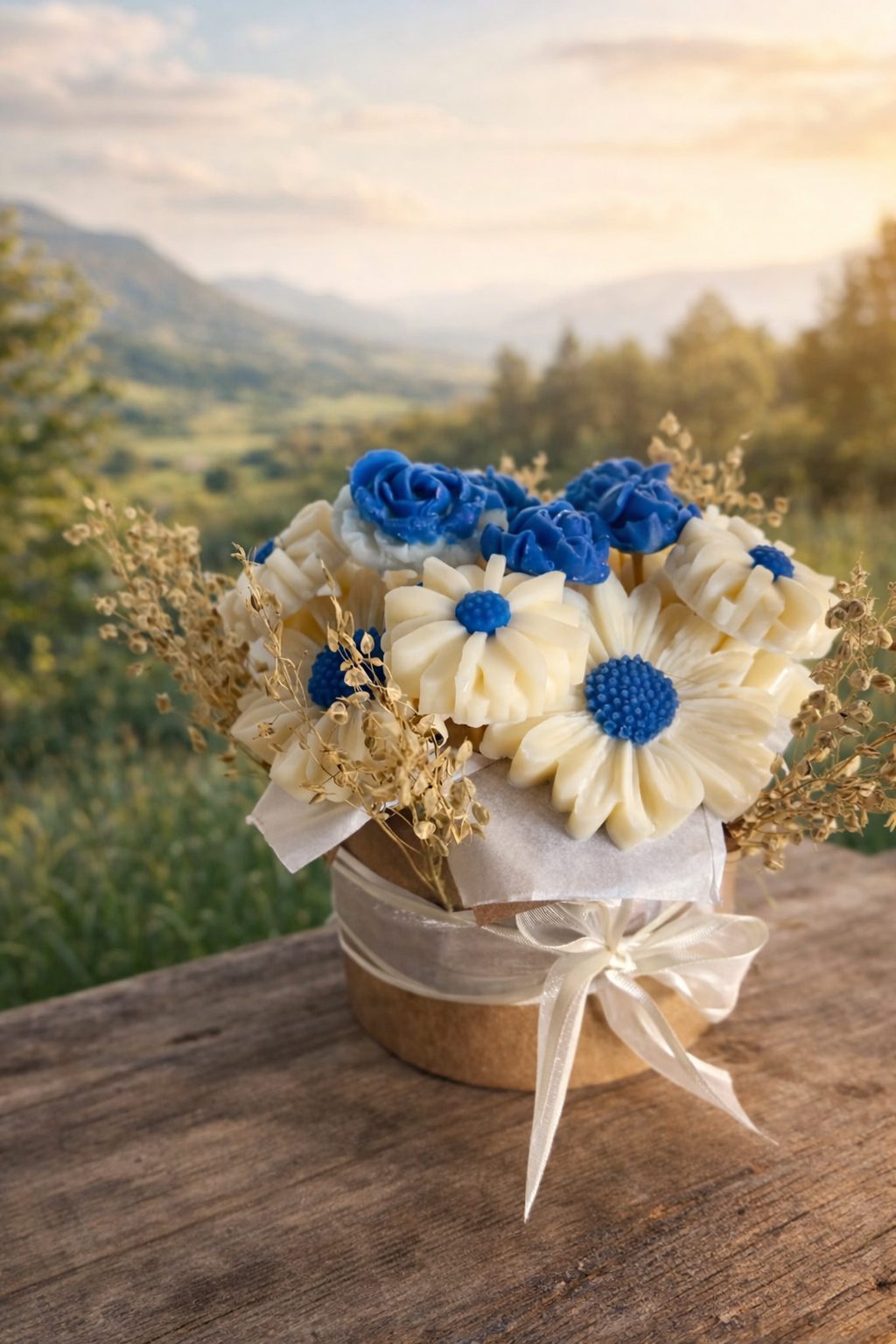 Centro de mesa Margaritas - Opción 1